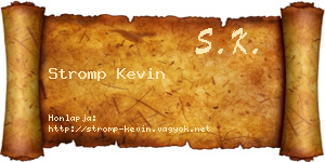 Stromp Kevin névjegykártya